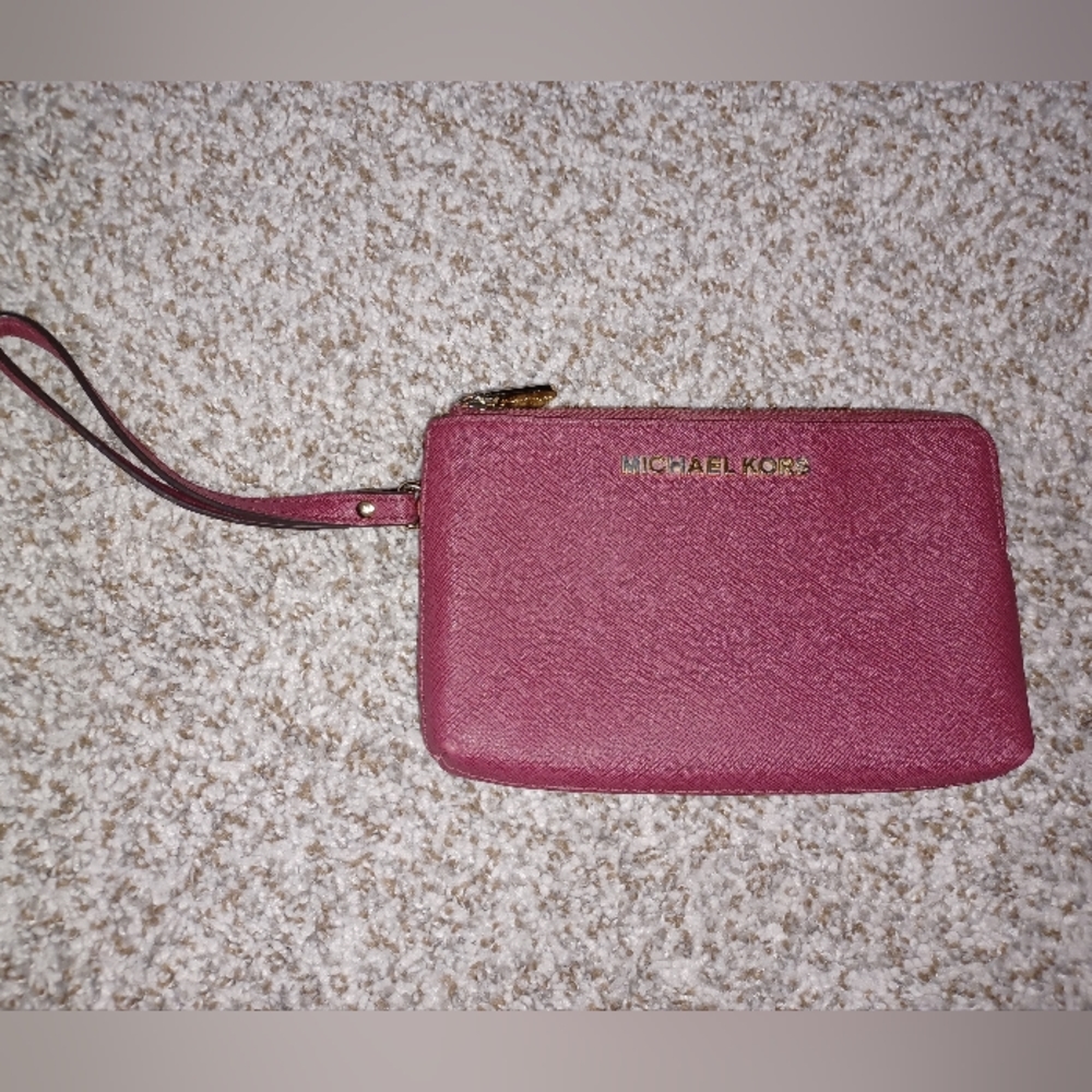 Michael Kors Red Wristlet Purse